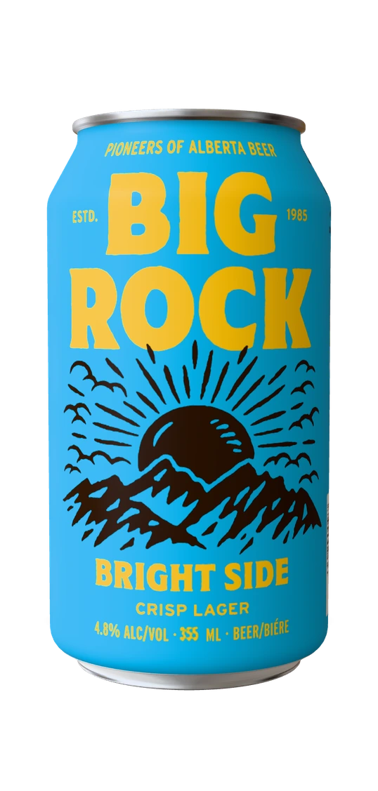 Big Rock Bright Side Lager can