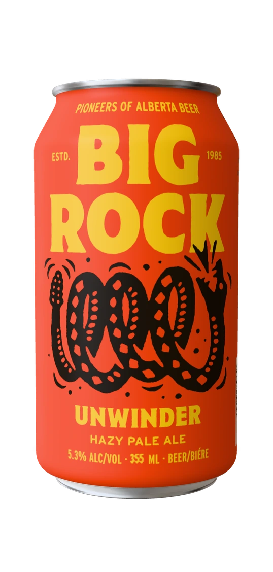 Big Rock Unwinder Hazy Pale Ale can