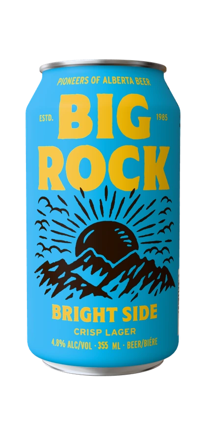 Big Rock Bright Side Crisp Lager can
