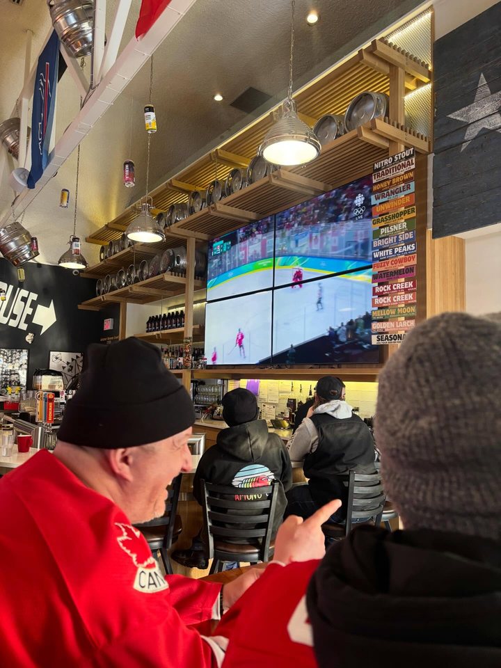 Big Sky BBQ at Big Rock Brewery during a Canada hockey watch event.